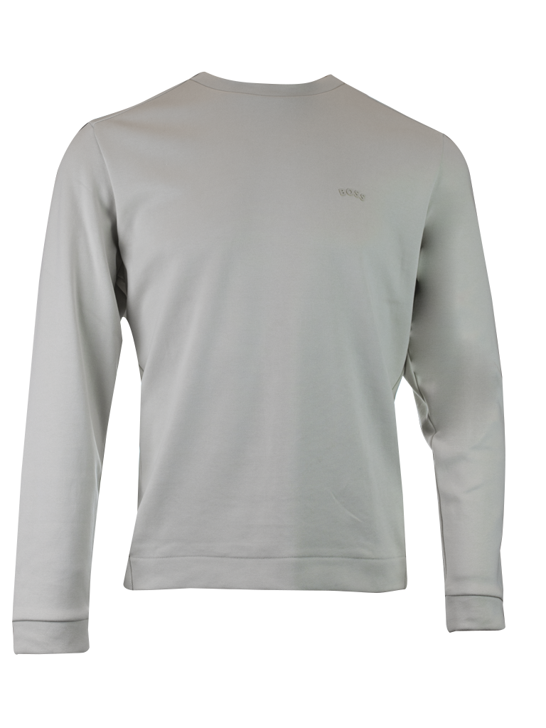 Hugo Boss Elegant Beige Cotton Sweatshirt Hugo Boss