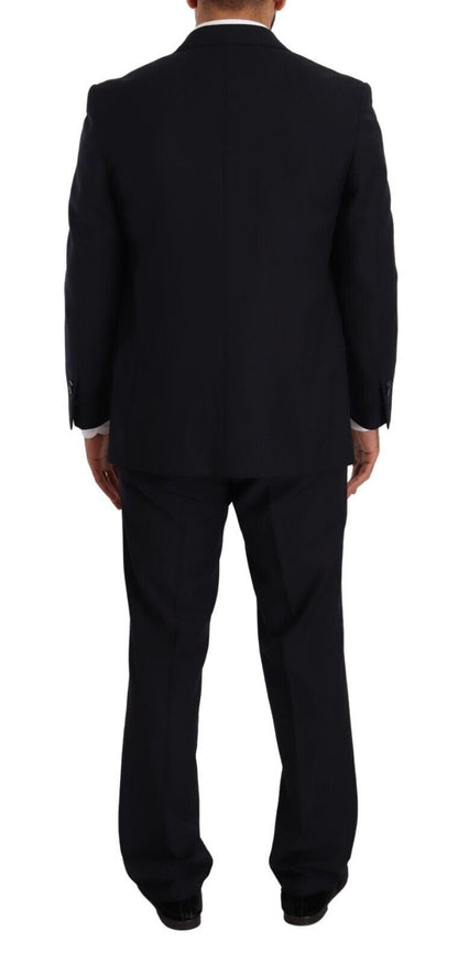 Domenico Tagliente Exquisite Blue Two-Piece Suit with Deconstructed Blazer Domenico Tagliente