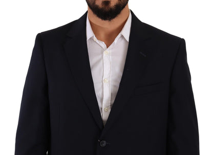 Domenico Tagliente Elegant Black Two-Piece Suit Ensemble Domenico Tagliente