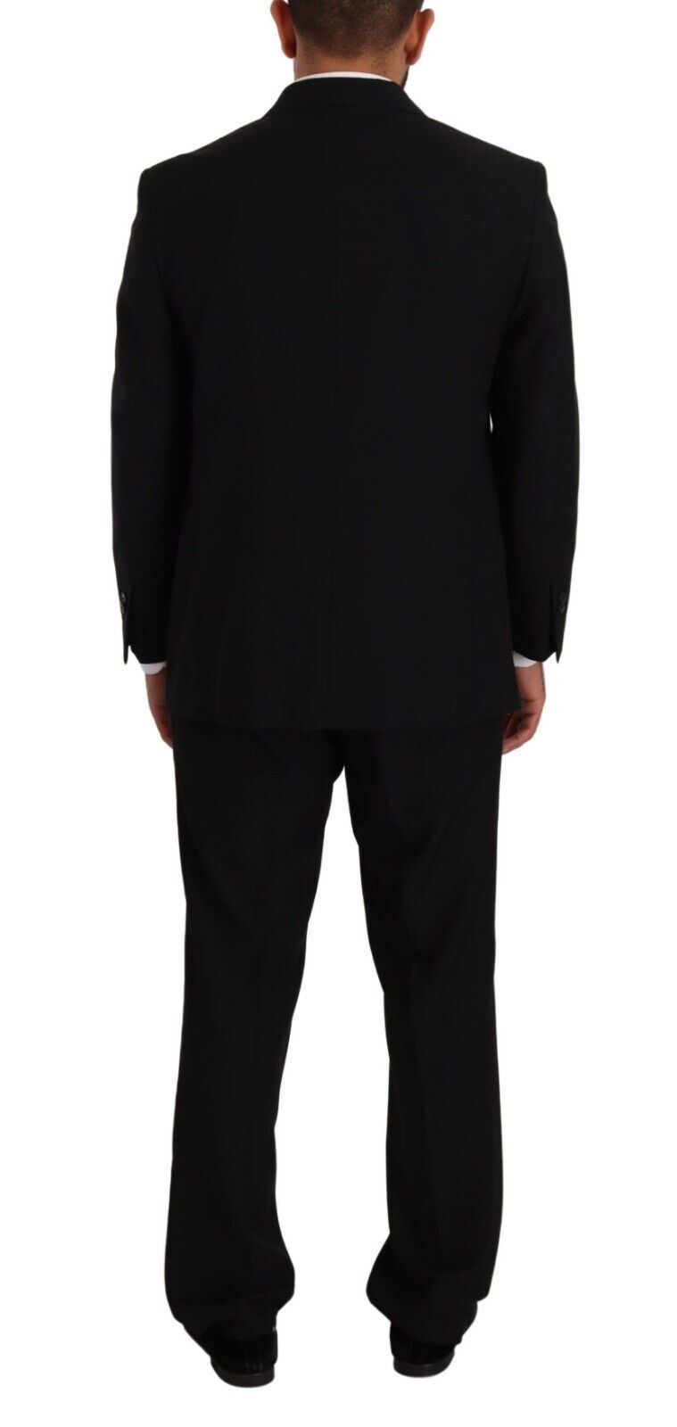 Domenico Tagliente Elegant Two-Piece Black Suit Ensemble Domenico Tagliente