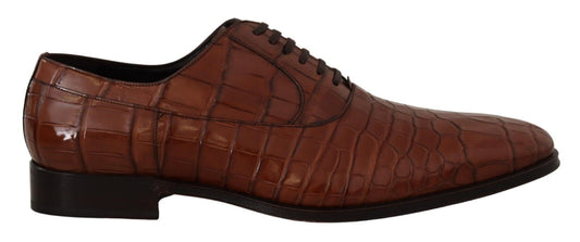 Dolce & Gabbana Elegant Exotic Crocodile Leather Formal Shoes Dolce & Gabbana