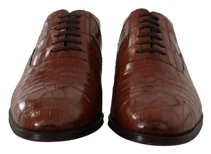 Dolce & Gabbana Elegant Exotic Crocodile Leather Formal Shoes Dolce & Gabbana