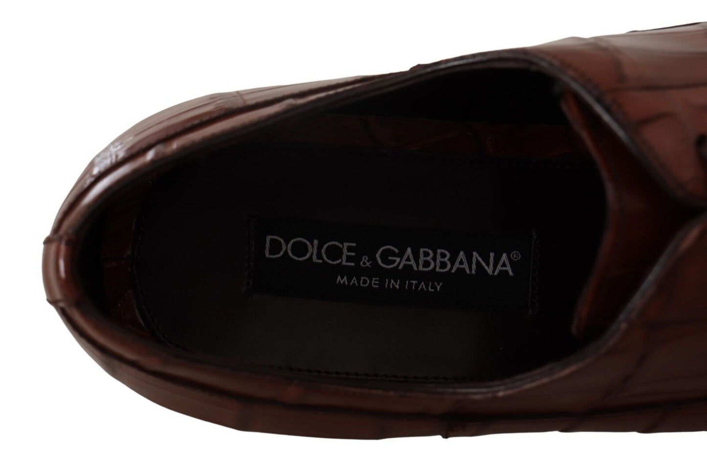 Dolce & Gabbana Elegant Exotic Crocodile Leather Formal Shoes Dolce & Gabbana