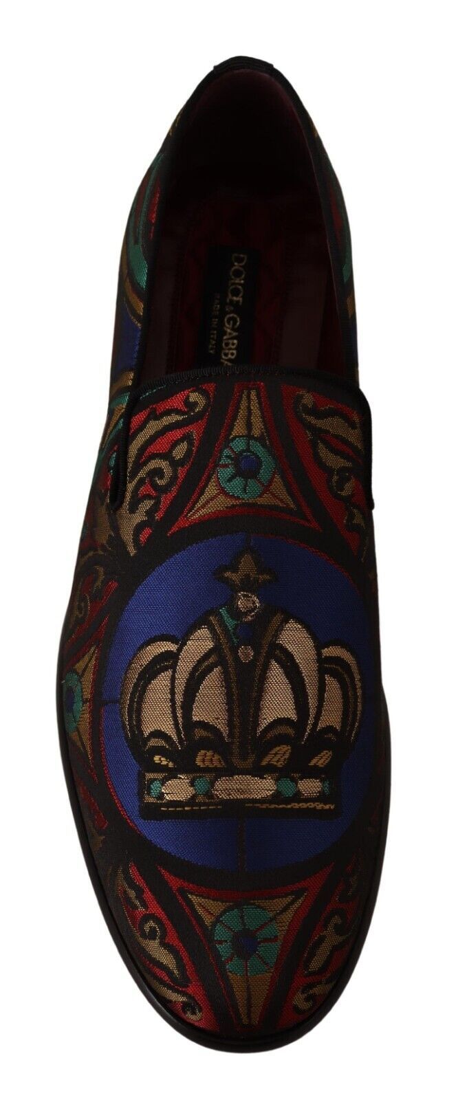 Dolce & Gabbana Multicolor Jacquard Slide-On Loafer Slippers Dolce & Gabbana