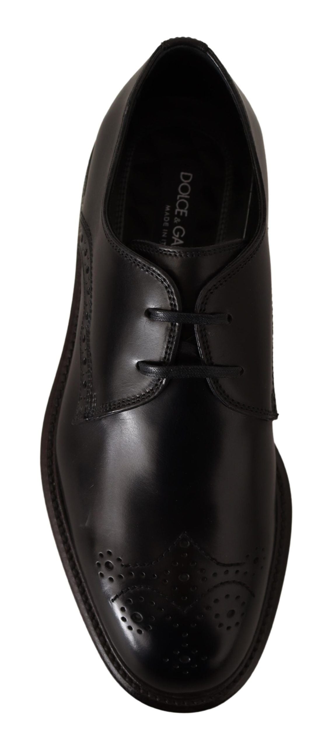 Dolce & Gabbana Elegant Black Derby Dress Shoes Dolce & Gabbana