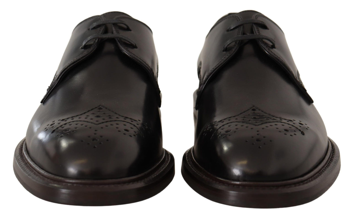 Dolce & Gabbana Elegant Black Derby Dress Shoes Dolce & Gabbana