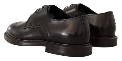 Dolce & Gabbana Elegant Black Derby Dress Shoes Dolce & Gabbana