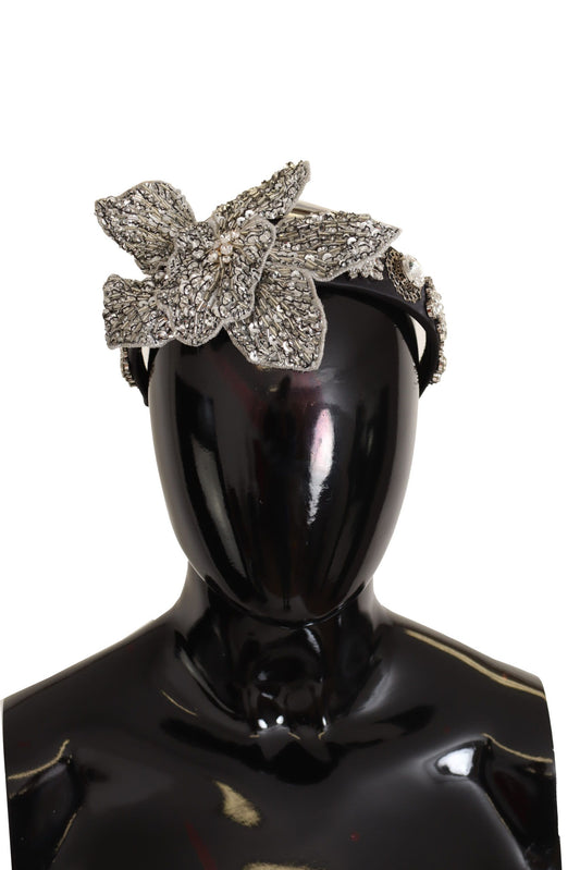 Dolce & Gabbana Elegant Crystal Diadem Headband - Chic Black Dolce & Gabbana