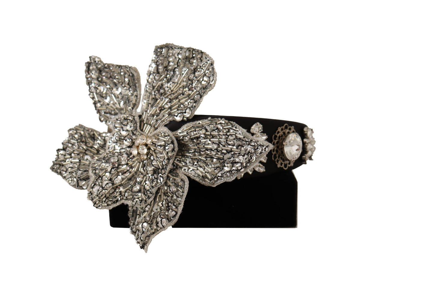 Dolce & Gabbana Elegant Crystal Diadem Headband - Chic Black Dolce & Gabbana