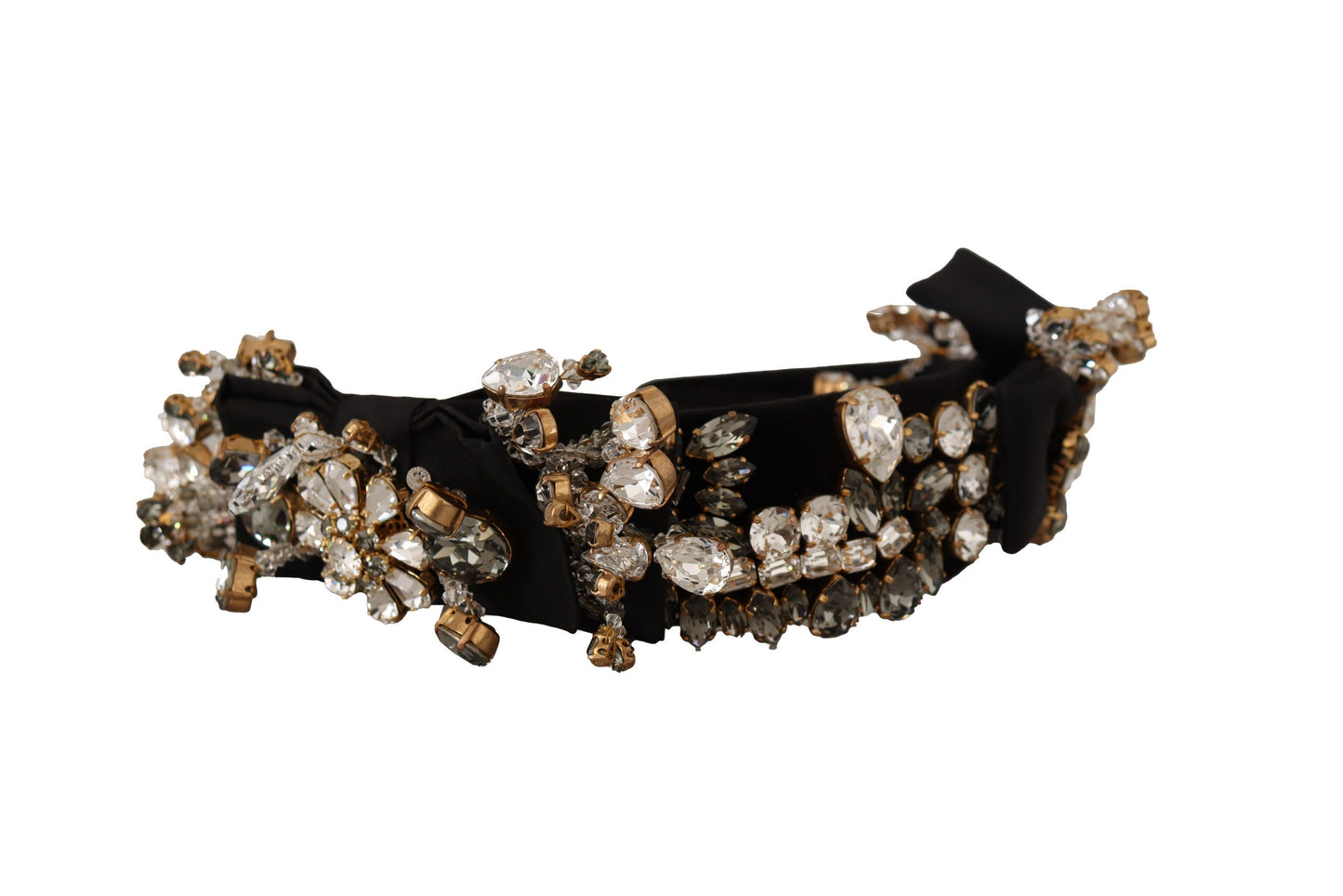 Dolce & Gabbana Embroidered Silk Crystal Tiara Dolce & Gabbana