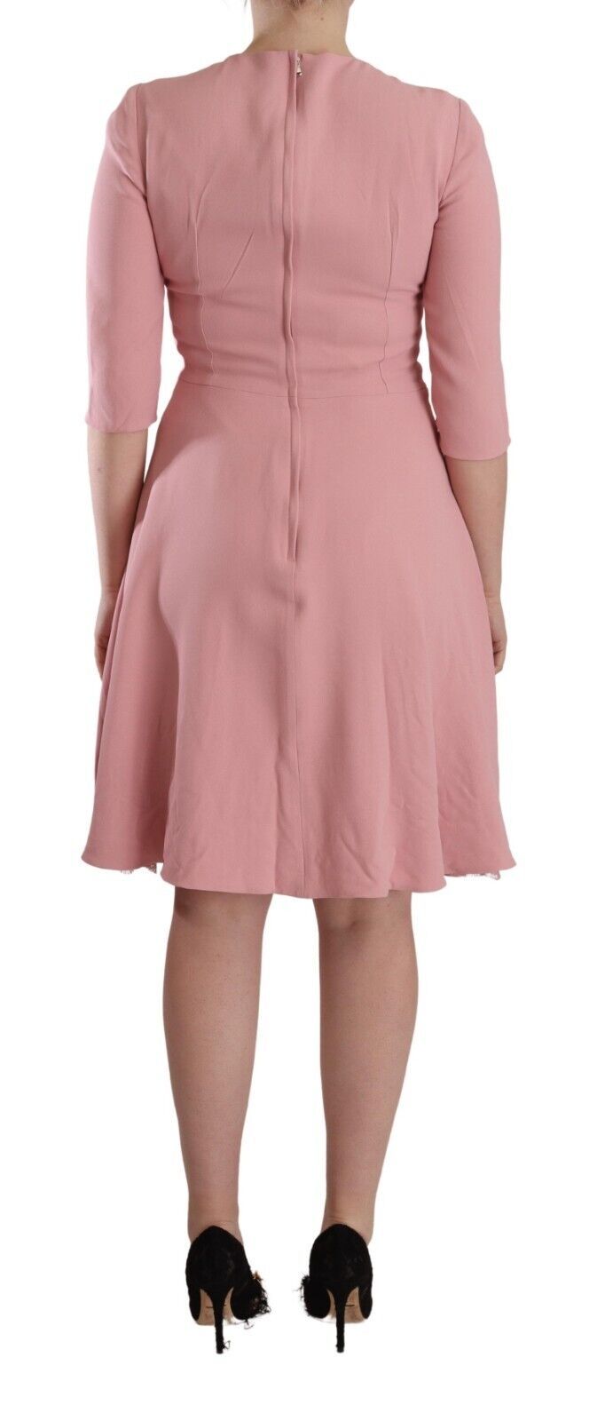 Dolce & Gabbana Elegant Pink A-Line Knee Length Dress Dolce & Gabbana