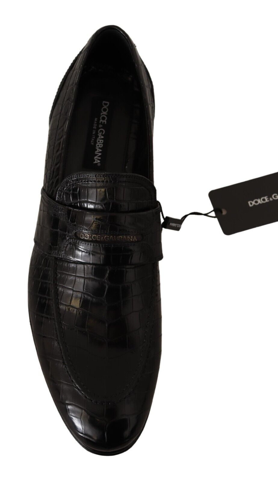 Dolce & Gabbana Elegant Crocodile Leather Moccasin Shoes Dolce & Gabbana