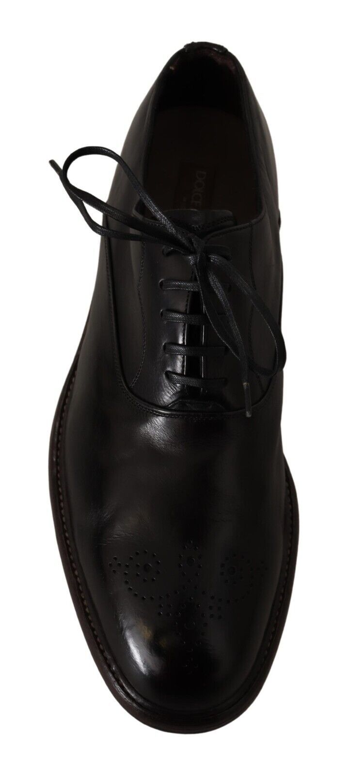 Dolce & Gabbana Elegant Black Leather Derby Formal Shoes Dolce & Gabbana