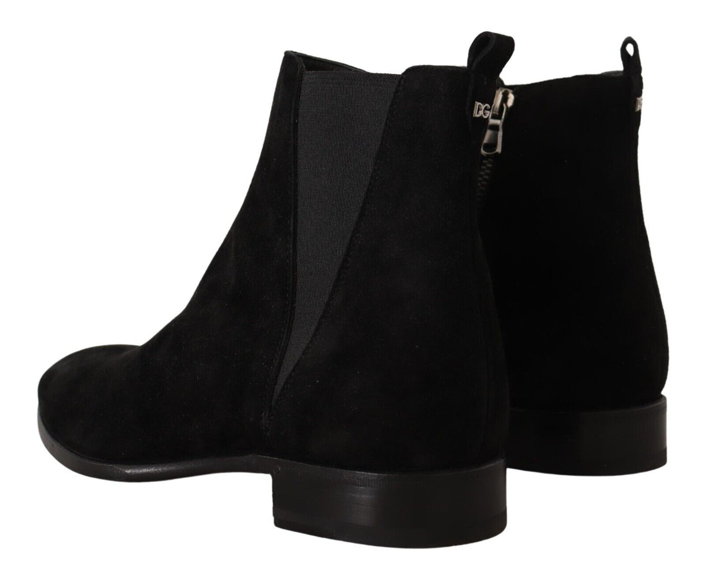 Dolce & Gabbana Elegant Suede Leather Chelsea Boots Dolce & Gabbana