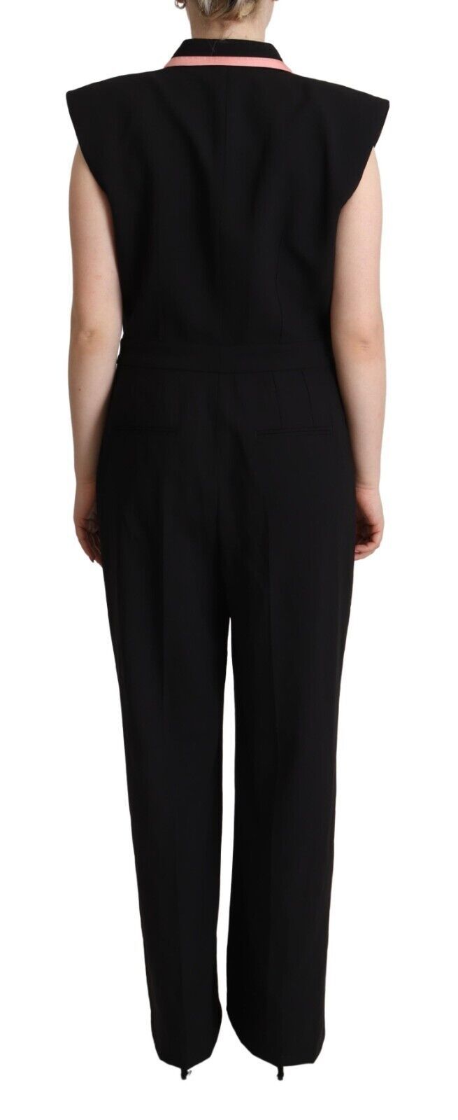 Dolce & Gabbana Elegant Sleeveless Wool Blend Jumpsuit Dolce & Gabbana