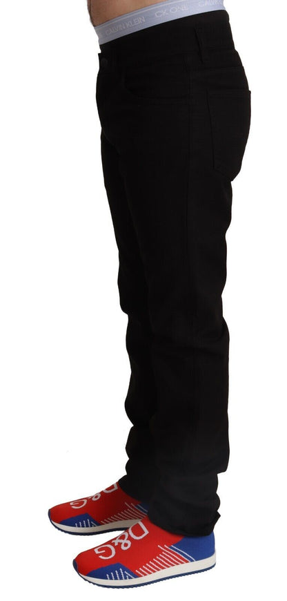 Dolce & Gabbana Elegant Skinny Black Cotton Pants Dolce & Gabbana