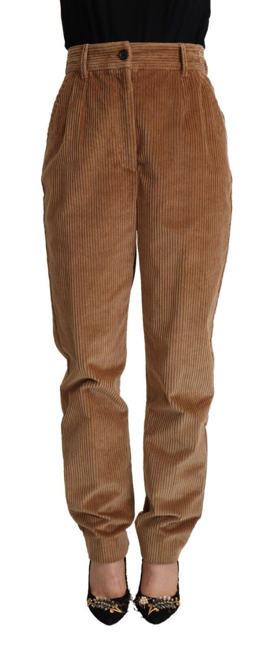 Dolce & Gabbana Chic High-Waisted Corduroy Skinny Pants Dolce & Gabbana