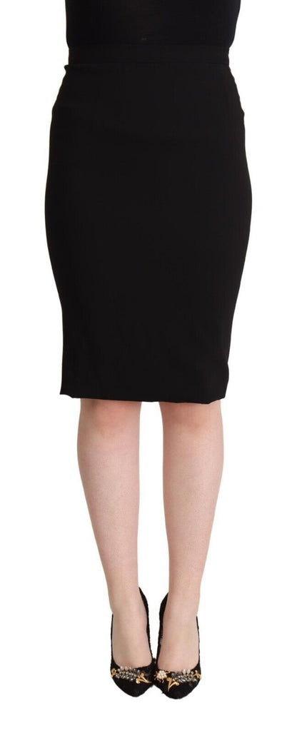 Dolce & Gabbana Chic High Waist Pencil Skirt in Black Dolce & Gabbana