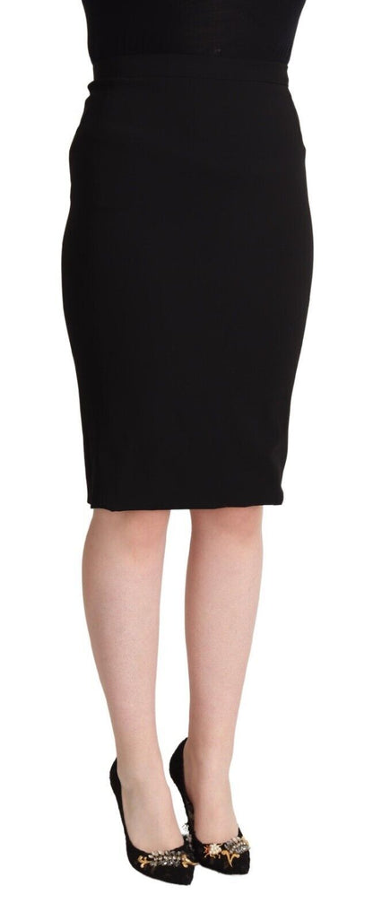 Dolce & Gabbana Chic High Waist Pencil Skirt in Black Dolce & Gabbana