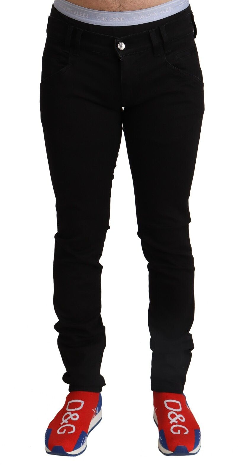 Dolce & Gabbana Elegant Slim Fit Black Denim Jeans Dolce & Gabbana