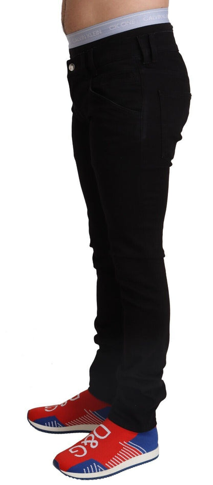 Dolce & Gabbana Elegant Slim Fit Black Denim Jeans Dolce & Gabbana