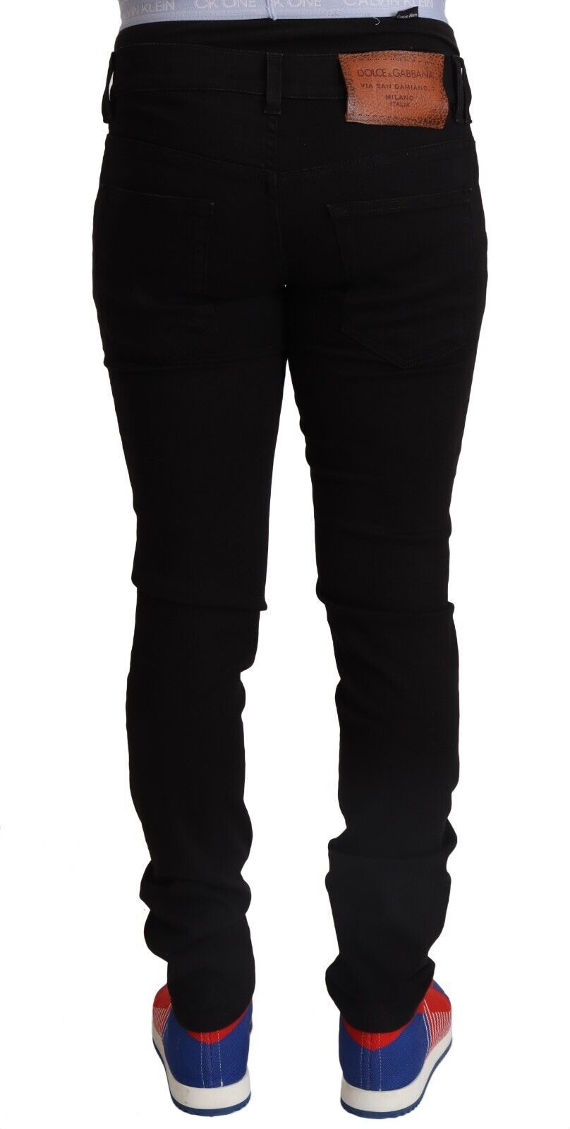 Dolce & Gabbana Elegant Slim Fit Black Denim Jeans Dolce & Gabbana