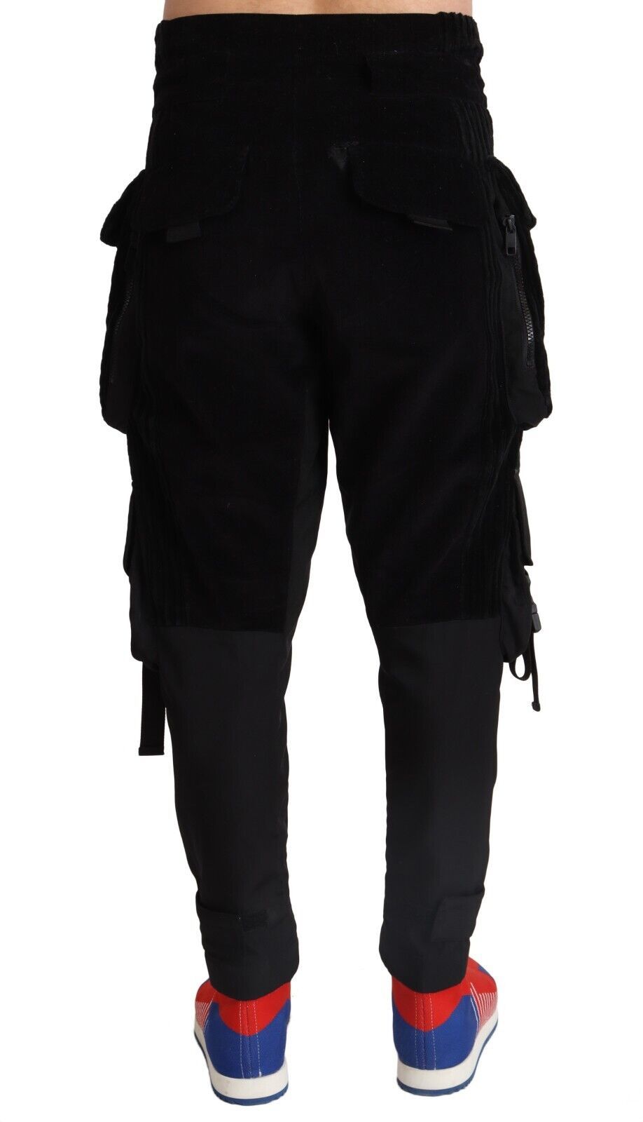 Dolce & Gabbana Elegant Black Cargo Corduroy Pants Dolce & Gabbana