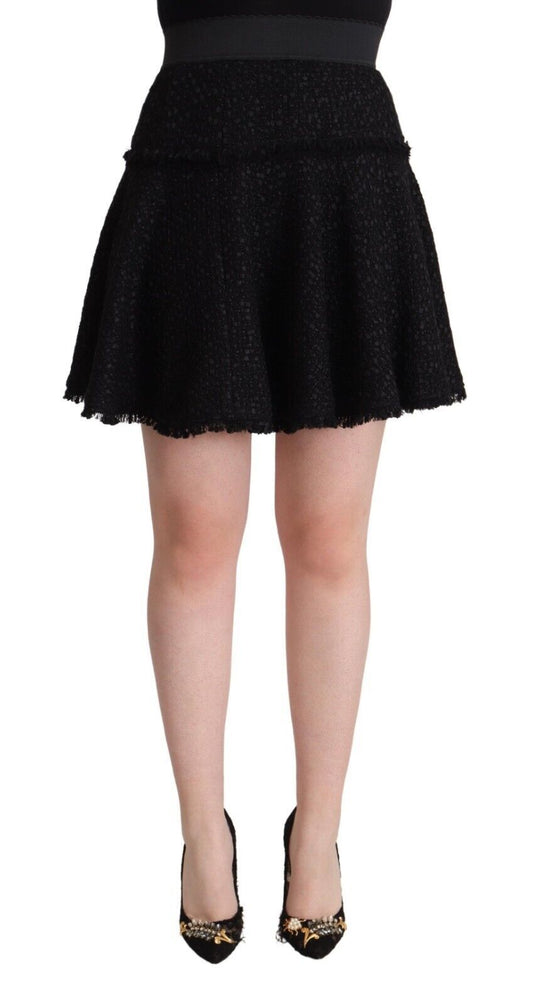 Dolce & Gabbana Elegant Knitted A-Line Mini Skirt Dolce & Gabbana