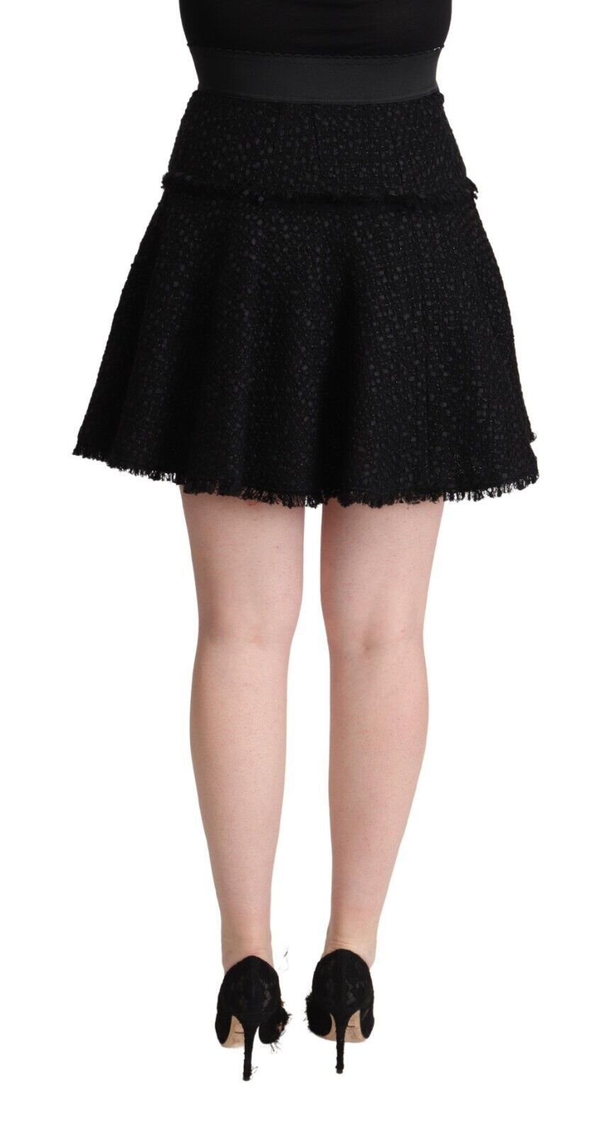 Dolce & Gabbana Elegant Knitted A-Line Mini Skirt Dolce & Gabbana