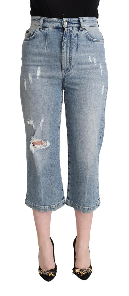 Dolce & Gabbana Chic Capri Cropped Denim Jeans Dolce & Gabbana