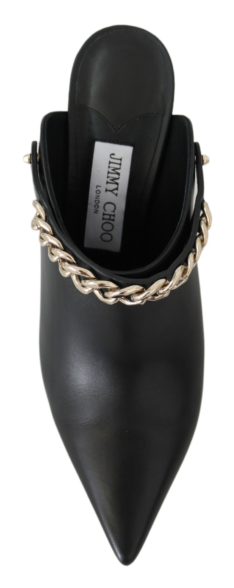 Jimmy Choo Elegant Black Gold Leather Pumps Jimmy Choo