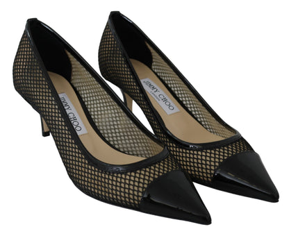 Jimmy Choo Chic Patent Mesh Pointed Pumps Jimmy Choo