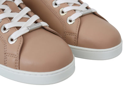 Jimmy Choo Powder Pink Nappa Leather Sneakers Jimmy Choo