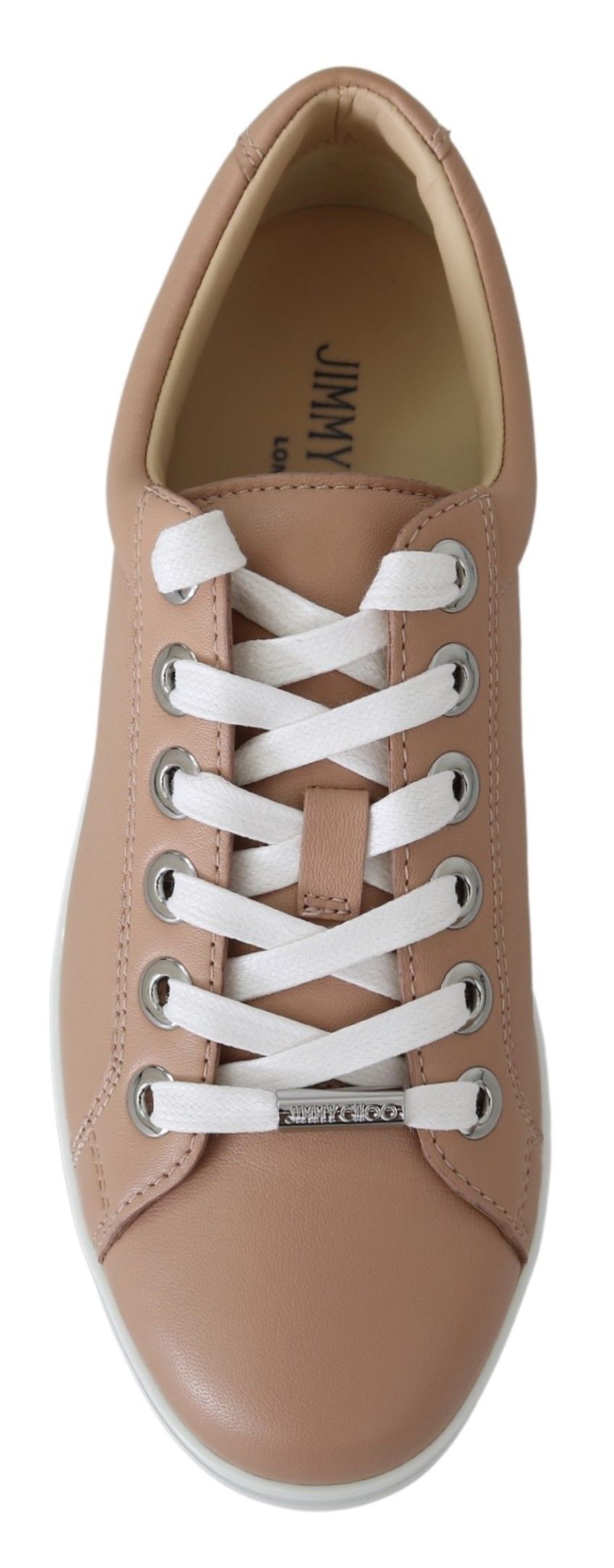 Jimmy Choo Powder Pink Nappa Leather Sneakers Jimmy Choo