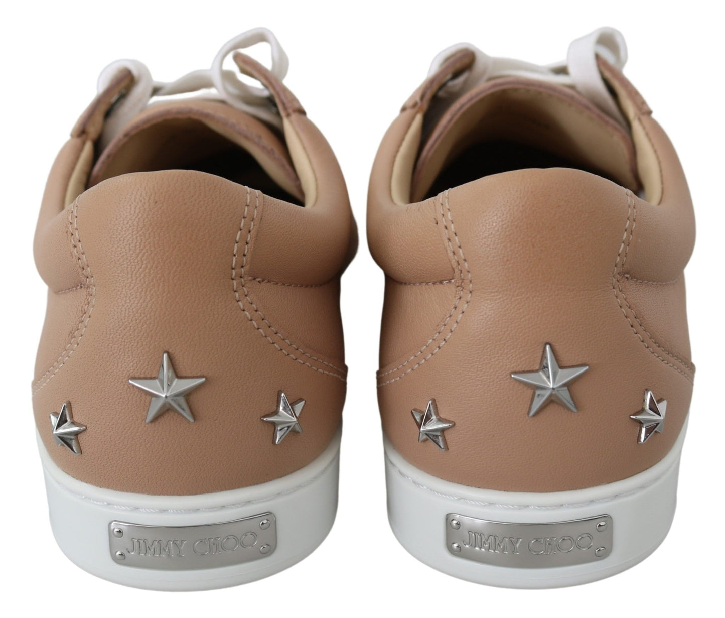 Jimmy Choo Powder Pink Nappa Leather Sneakers Jimmy Choo