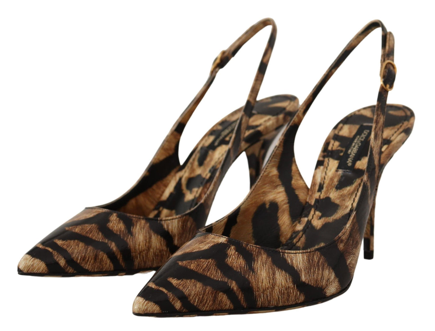 Dolce & Gabbana Tiger Pattern Slingback Heels Pumps Dolce & Gabbana