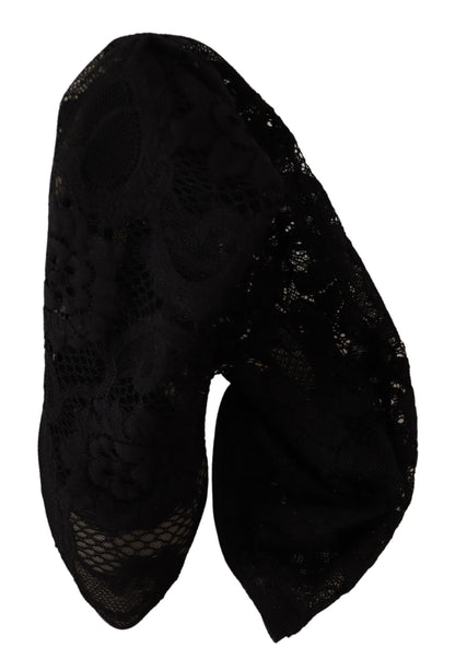 Dolce & Gabbana Elegant Stretch Sock Boots in Sleek Black Dolce & Gabbana