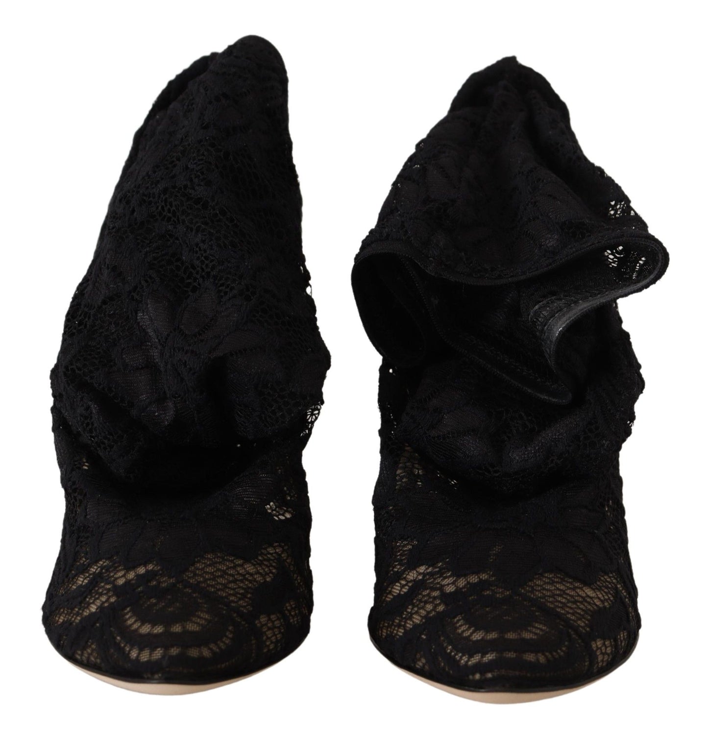 Dolce & Gabbana Elegant Stretch Sock Boots in Black Dolce & Gabbana