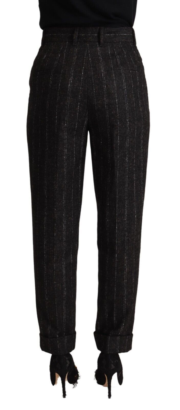 Dolce & Gabbana Elegant High-Waisted Striped Tapered Pants Dolce & Gabbana