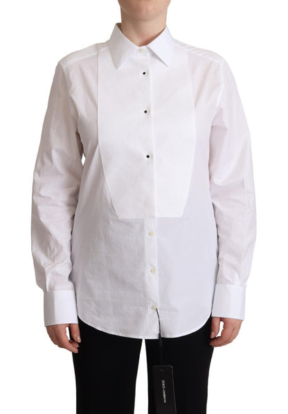 Dolce & Gabbana Elegant White Poplin Dress Shirt Dolce & Gabbana