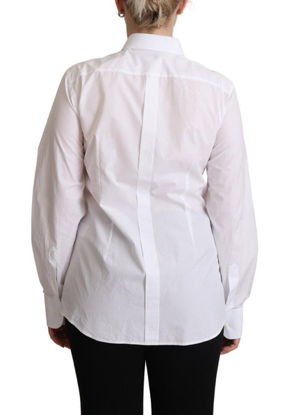 Dolce & Gabbana Elegant White Poplin Dress Shirt Dolce & Gabbana