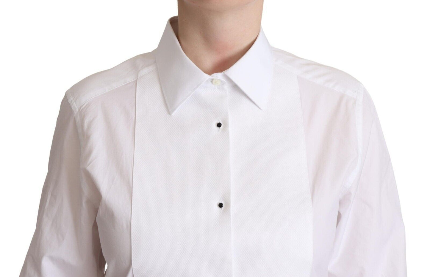 Dolce & Gabbana Elegant White Poplin Dress Shirt Dolce & Gabbana