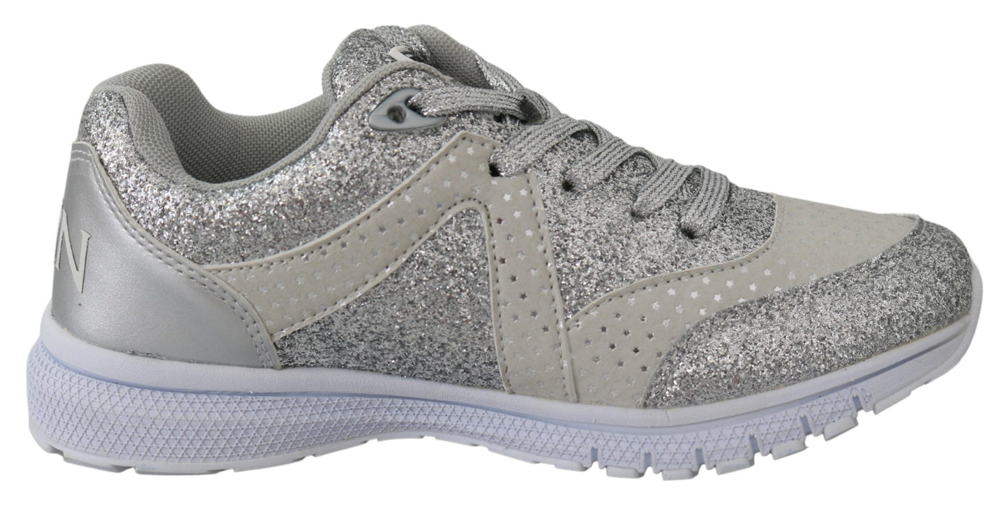 Plein Sport Chic Silver Runner Jasmines Sneakers Plein Sport