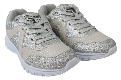 Plein Sport Chic Silver Runner Jasmines Sneakers Plein Sport