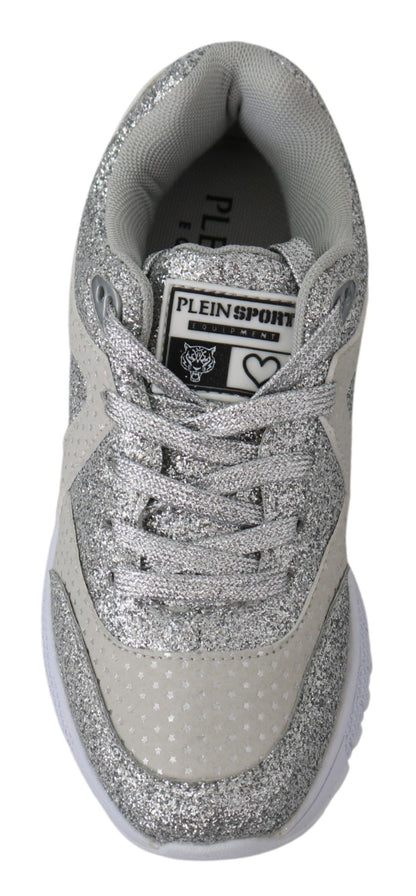 Plein Sport Chic Silver Runner Jasmines Sneakers Plein Sport