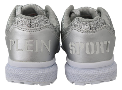 Plein Sport Chic Silver Runner Jasmines Sneakers Plein Sport