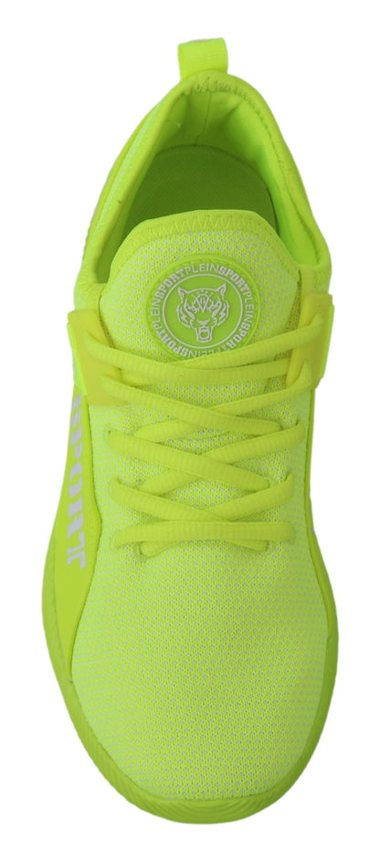 Plein Sport Electrify Your Step with Yellow Carter Sport Sneakers Plein Sport