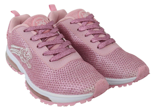 Plein Sport Chic Powder Pink High-Craft Sneakers Plein Sport