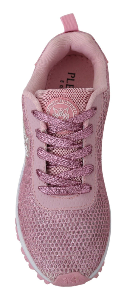 Plein Sport Chic Powder Pink High-Craft Sneakers Plein Sport