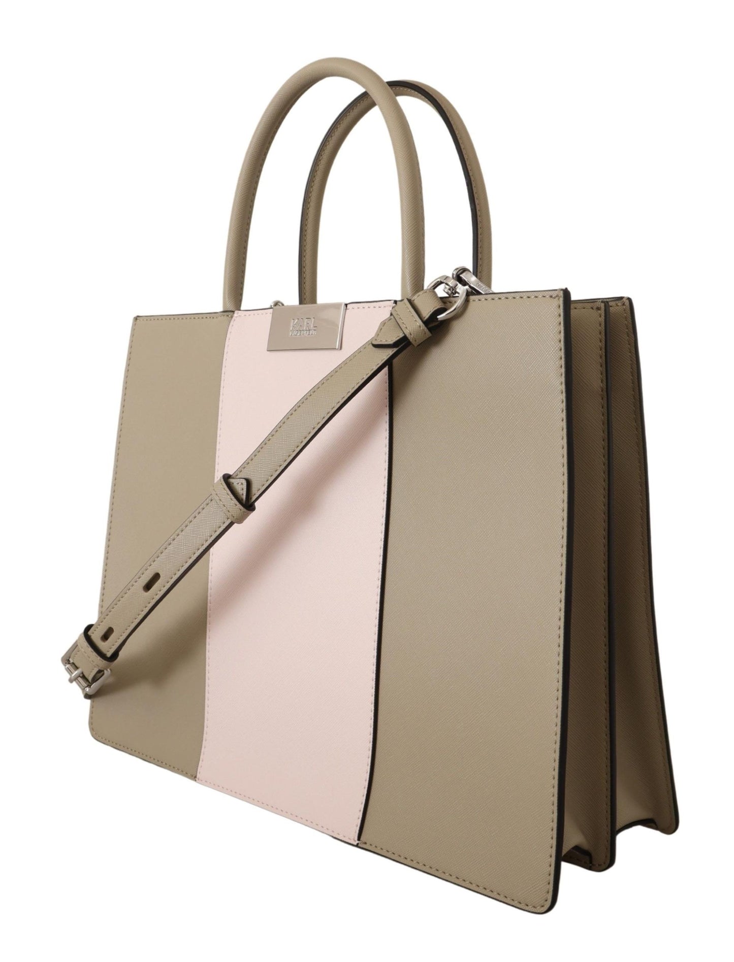 Karl Lagerfeld Elegant Sage Green Tote Shoulder Bag Karl Lagerfeld